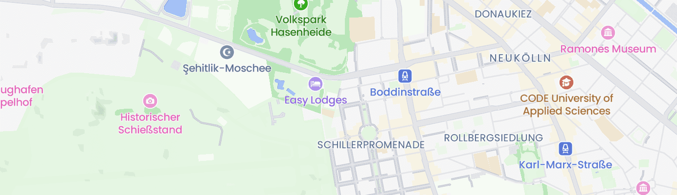 Karte mit dem ungefähren Standort