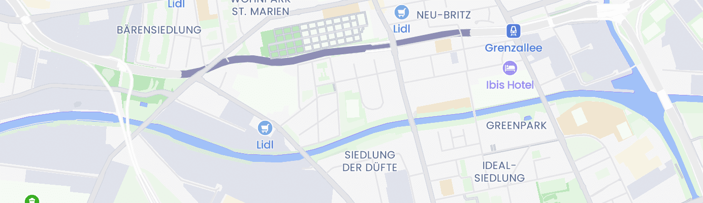 Karte mit dem ungefähren Standort