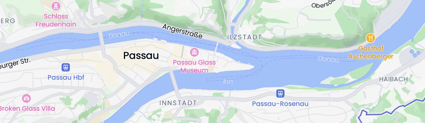 Map showing the approximate location