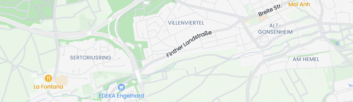 Karte mit dem ungefähren Standort