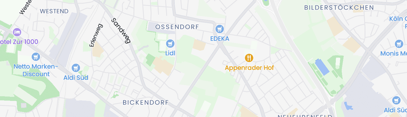 Karte mit dem ungefähren Standort