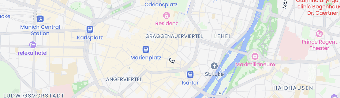 Karte mit dem ungefähren Standort