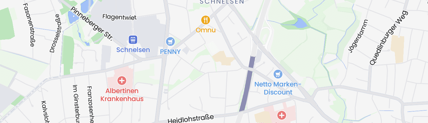 Karte mit dem ungefähren Standort