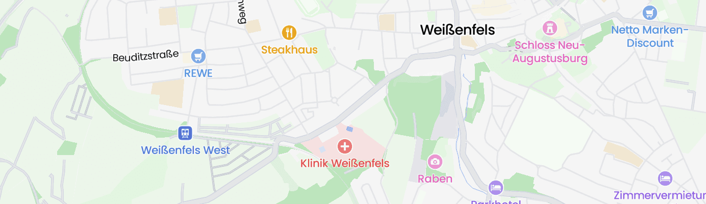 Karte mit dem ungefähren Standort