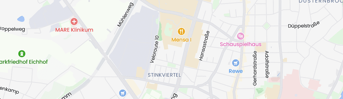 Karte mit dem ungefähren Standort