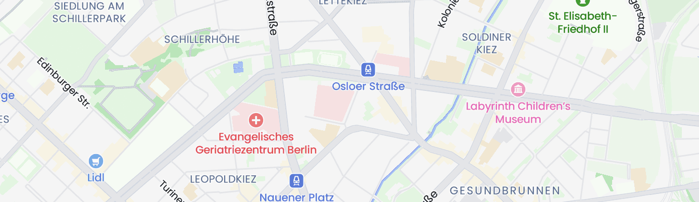 Karte mit dem ungefähren Standort