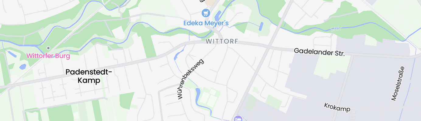 Karte mit dem ungefähren Standort