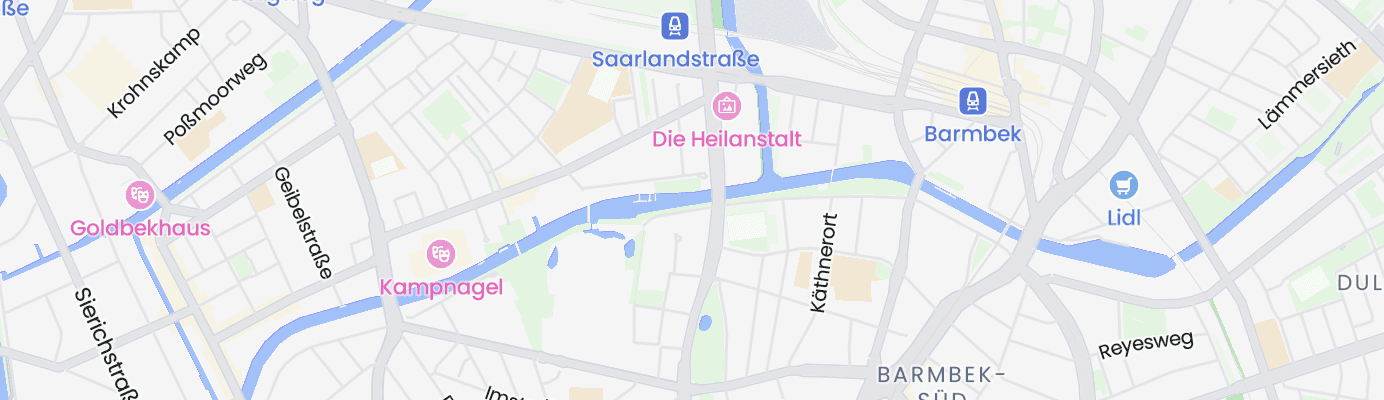 Karte mit dem ungefähren Standort