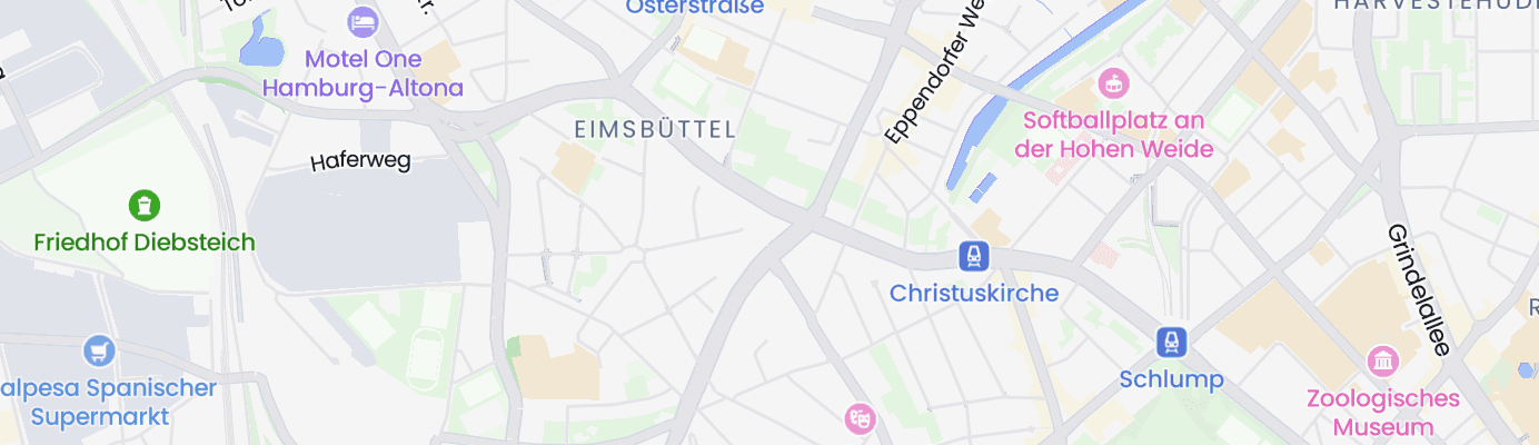 Karte mit dem ungefähren Standort