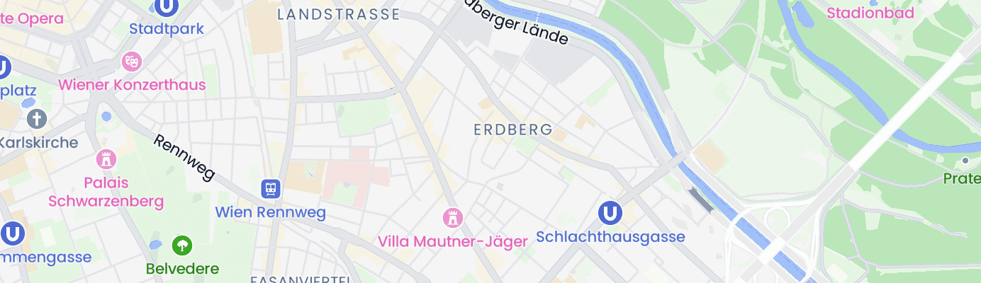 Karte mit dem ungefähren Standort