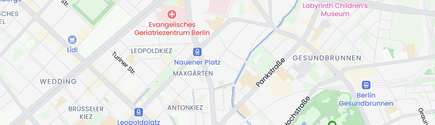Karte mit dem ungefähren Standort