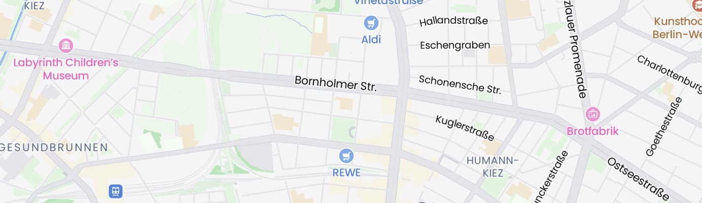 Karte mit dem ungefähren Standort