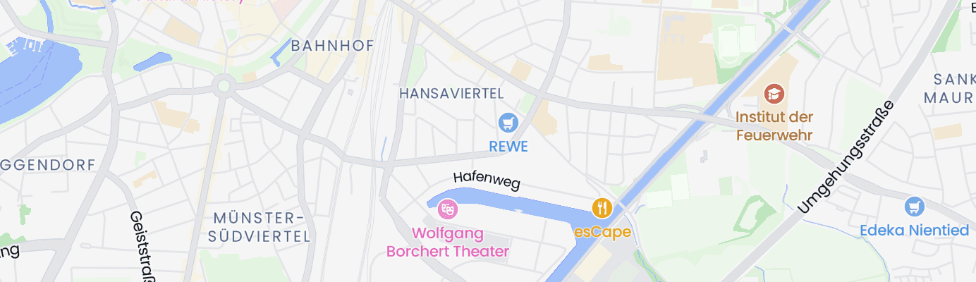 Karte mit dem ungefähren Standort