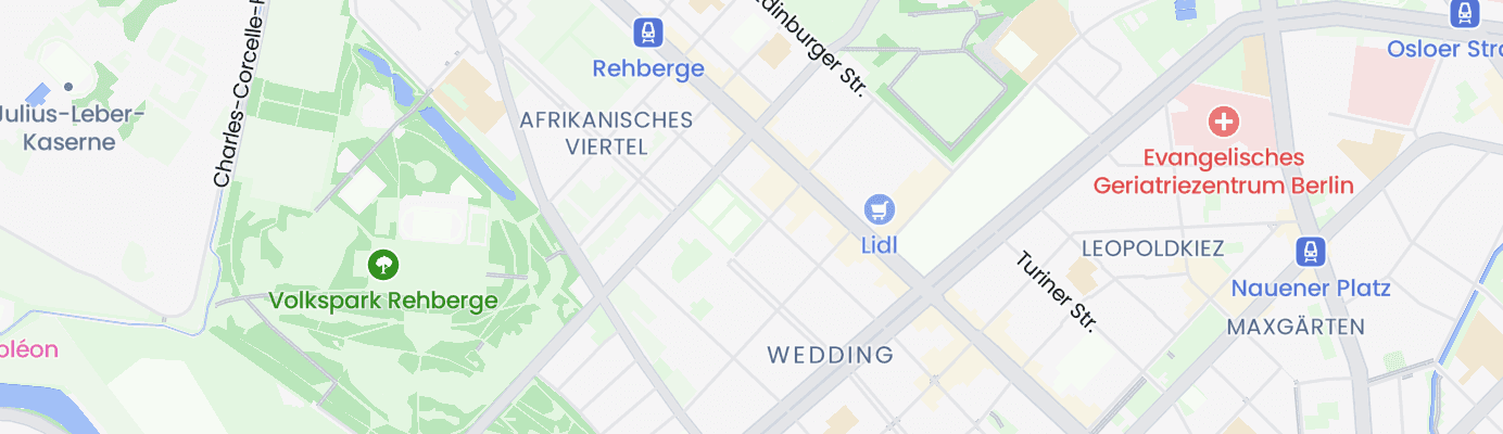 Karte mit dem ungefähren Standort