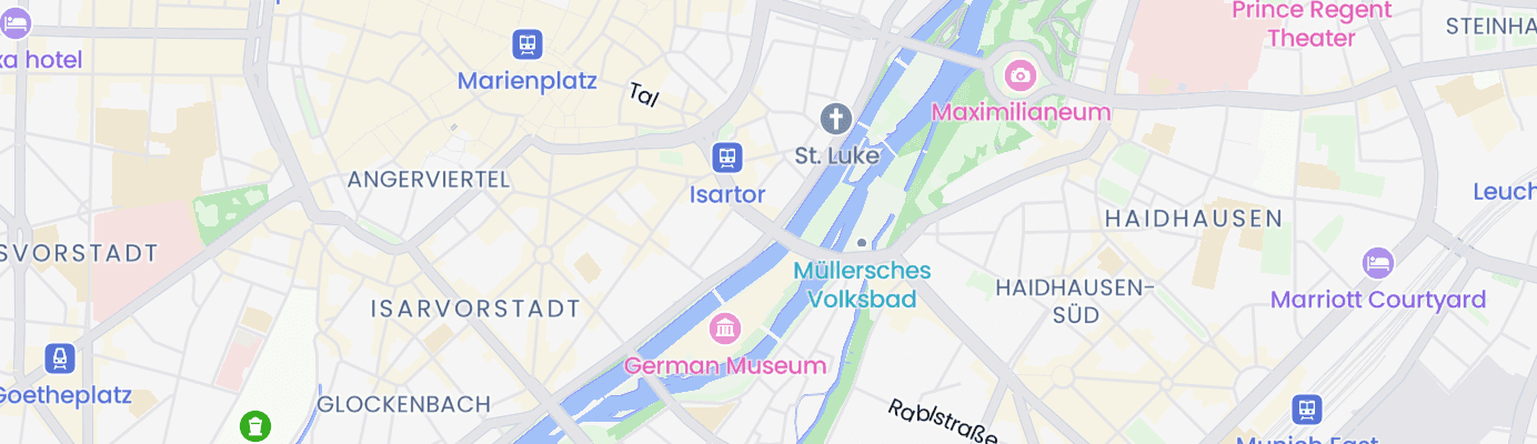 Karte mit dem ungefähren Standort