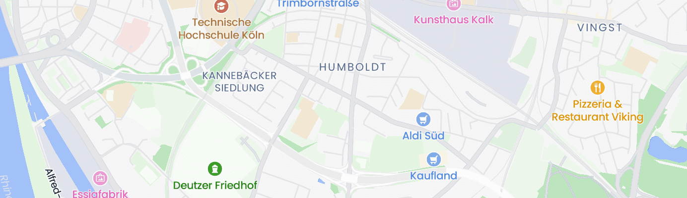 Karte mit dem ungefähren Standort