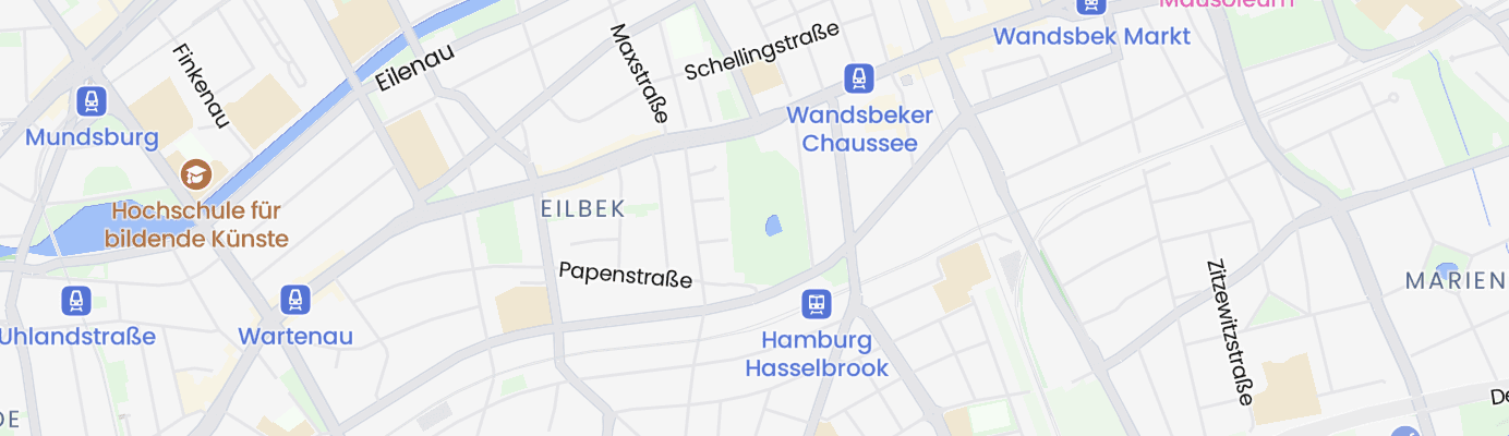 Karte mit dem ungefähren Standort