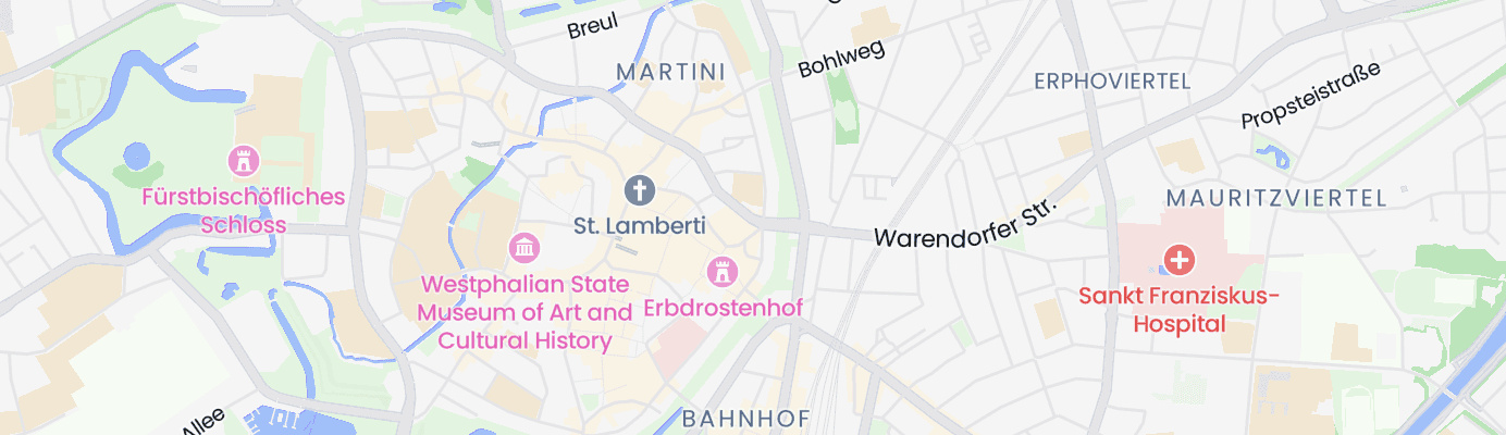 Karte mit dem ungefähren Standort