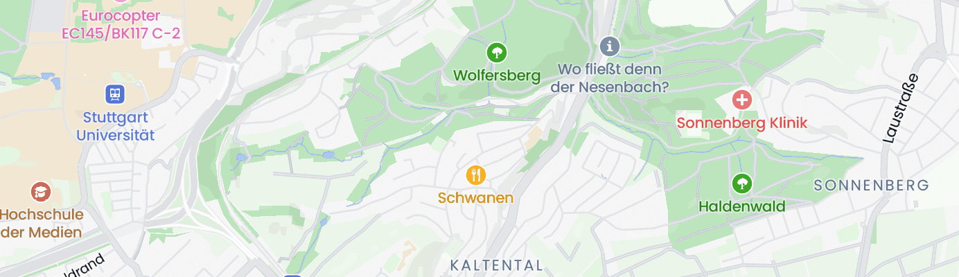 Karte mit dem ungefähren Standort