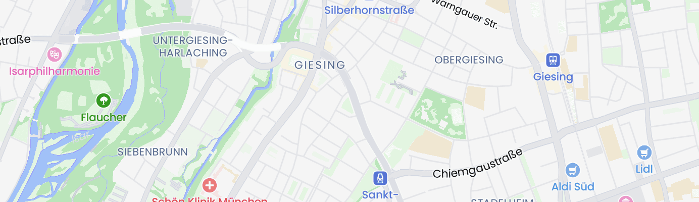 Karte mit dem ungefähren Standort