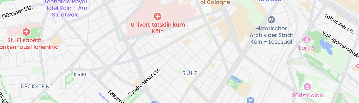 Karte mit dem ungefähren Standort