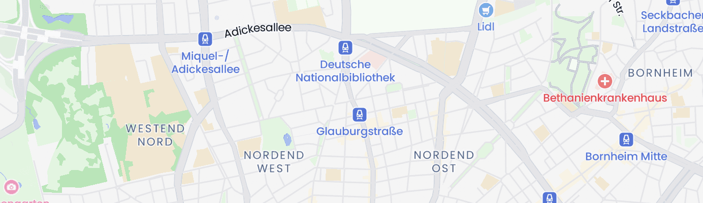 Karte mit dem ungefähren Standort