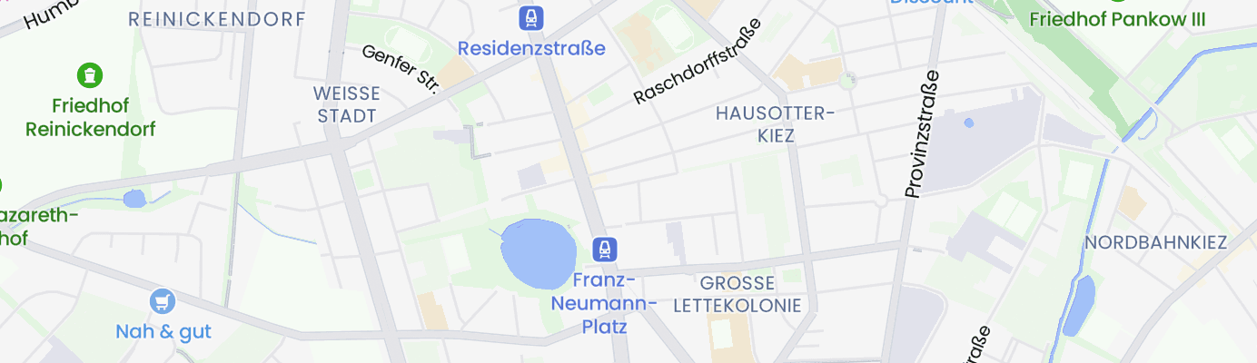 Karte mit dem ungefähren Standort