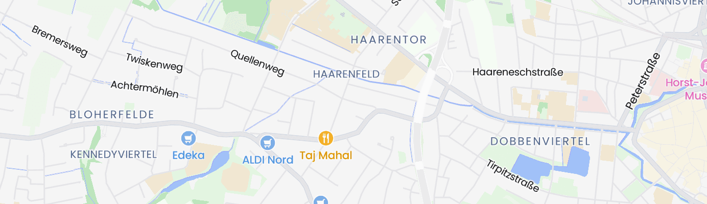 Karte mit dem ungefähren Standort