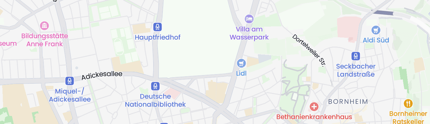 Karte mit dem ungefähren Standort