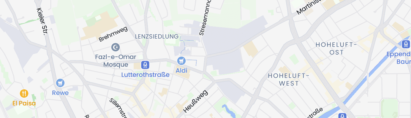 Karte mit dem ungefähren Standort