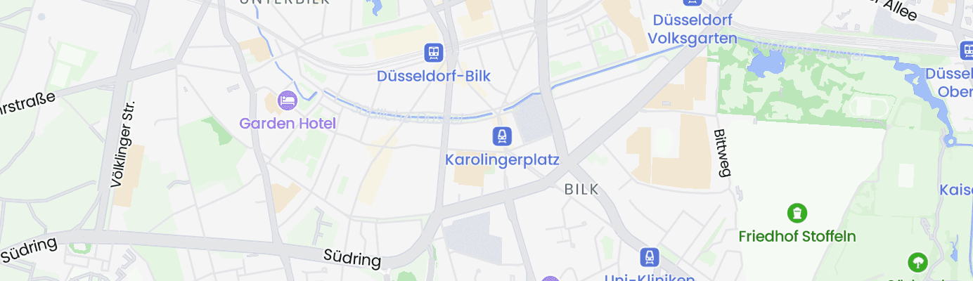 Karte mit dem ungefähren Standort