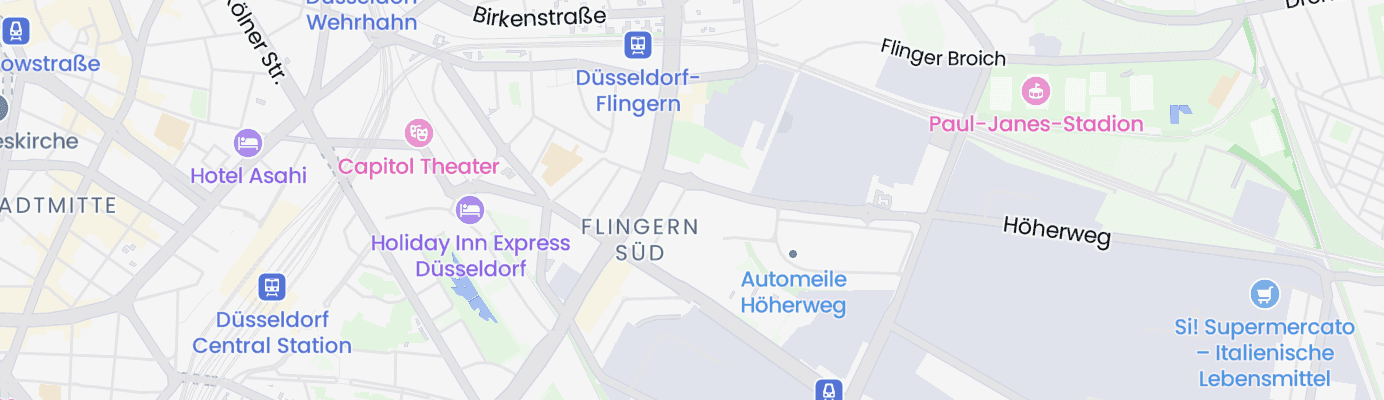Karte mit dem ungefähren Standort