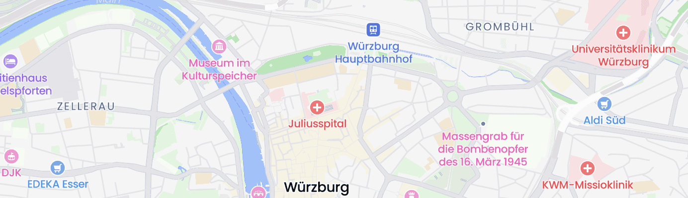 Karte mit dem ungefähren Standort
