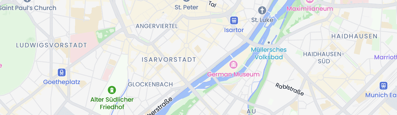 Karte mit dem ungefähren Standort