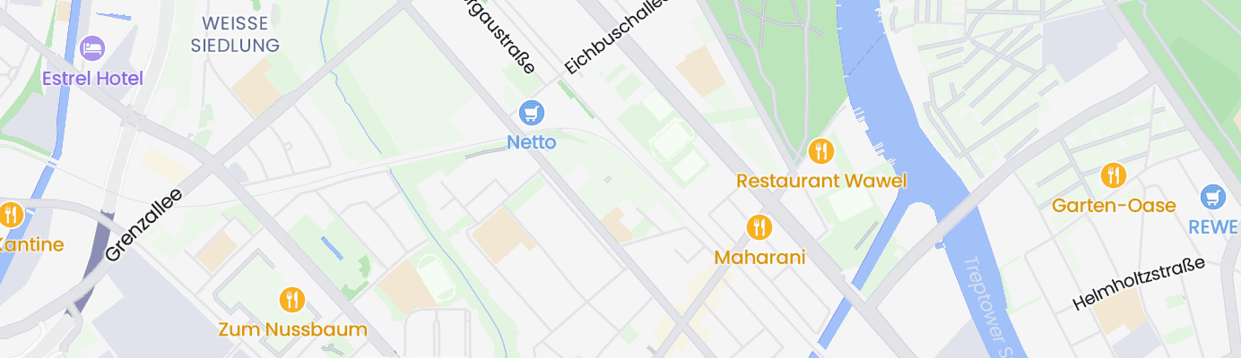 Karte mit dem ungefähren Standort