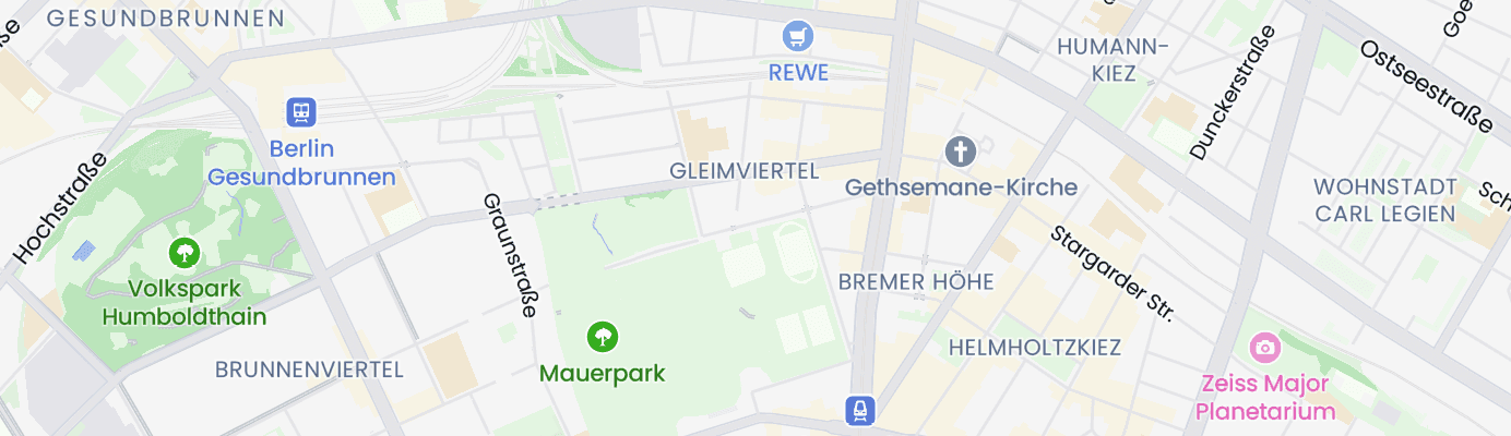 Karte mit dem ungefähren Standort