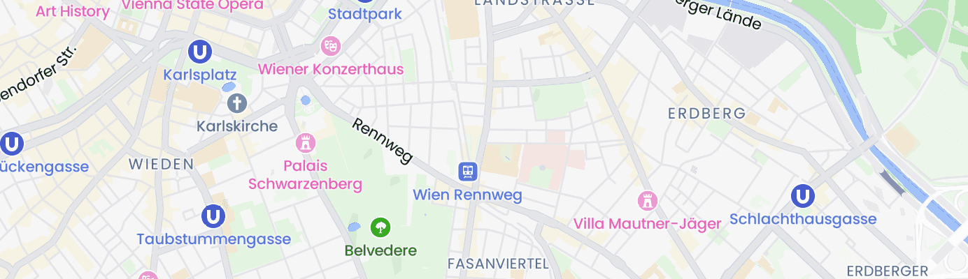 Karte mit dem ungefähren Standort