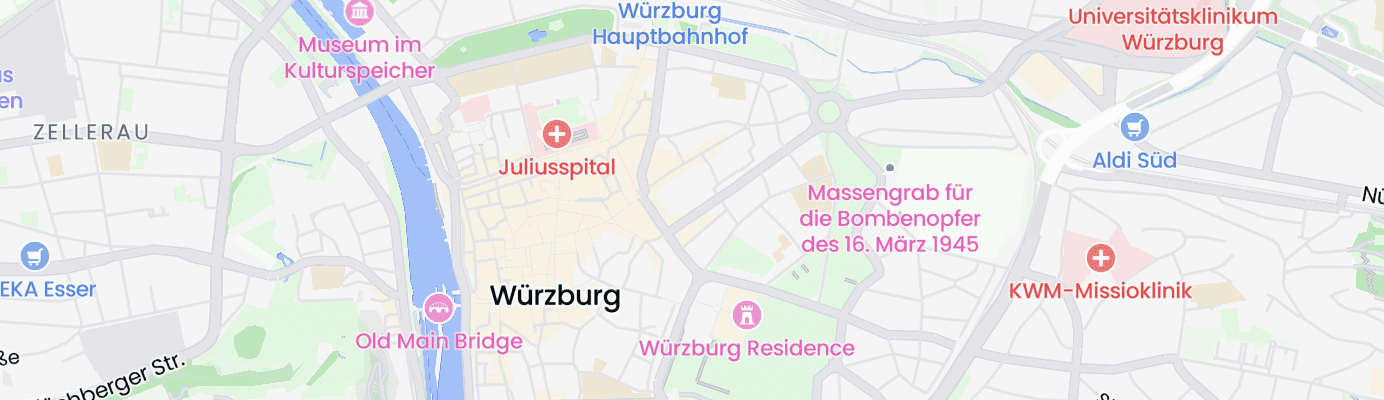 Karte mit dem ungefähren Standort