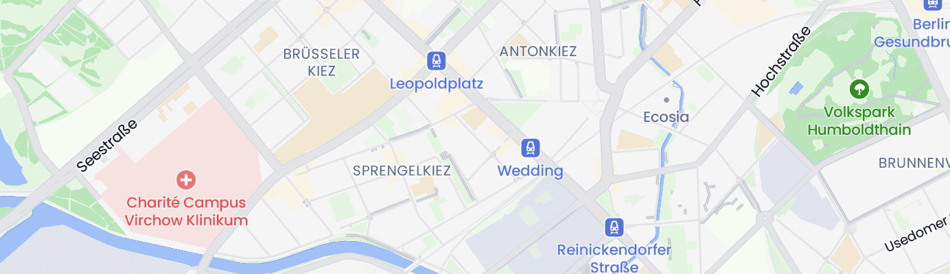 Karte mit dem ungefähren Standort