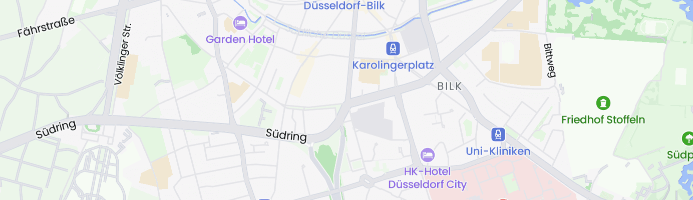 Karte mit dem ungefähren Standort