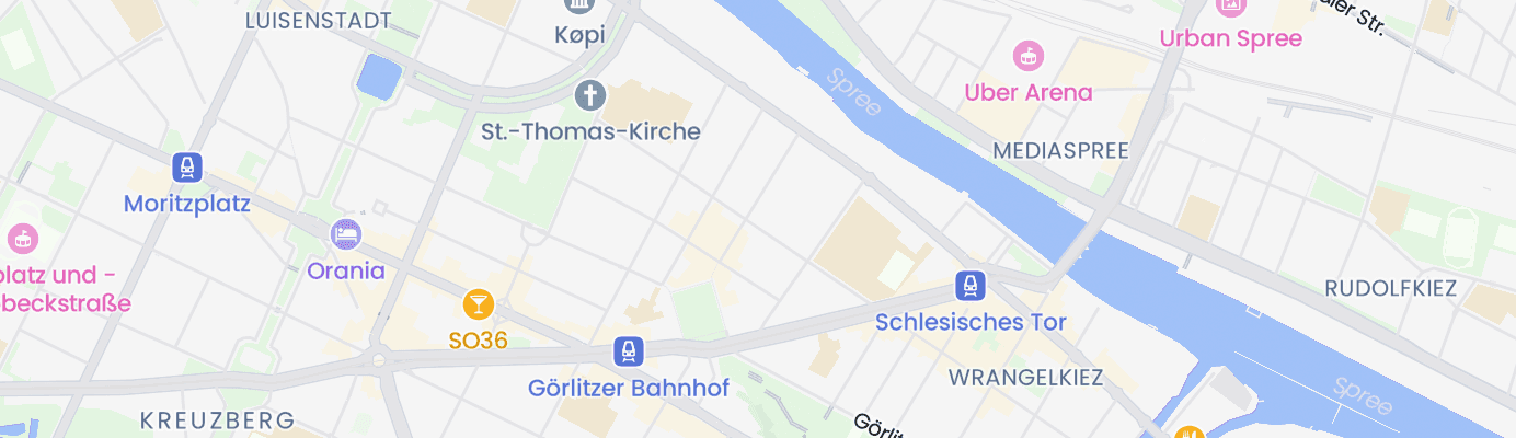 Karte mit dem ungefähren Standort