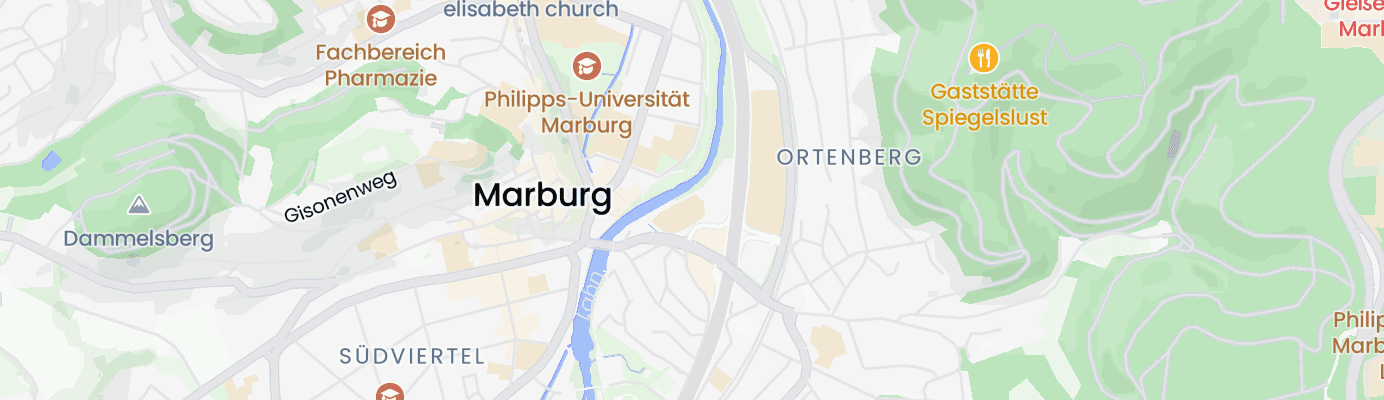 Karte mit dem ungefähren Standort
