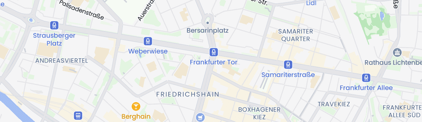 Karte mit dem ungefähren Standort