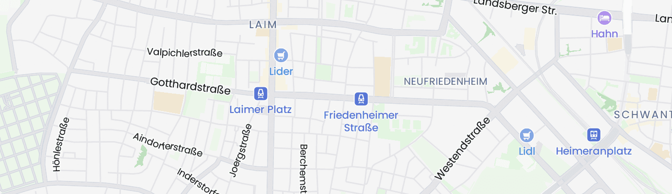 Karte mit dem ungefähren Standort