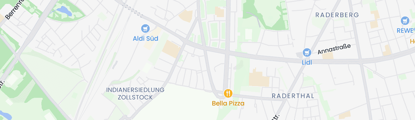Karte mit dem ungefähren Standort