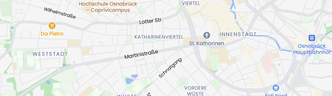 Karte mit dem ungefähren Standort