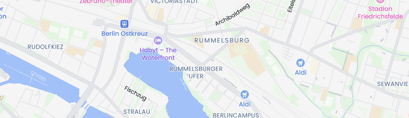 Karte mit dem ungefähren Standort