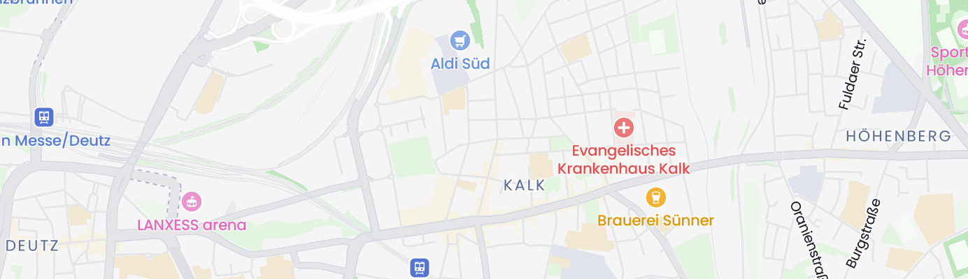 Karte mit dem ungefähren Standort