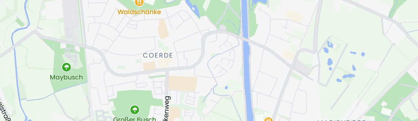Karte mit dem ungefähren Standort